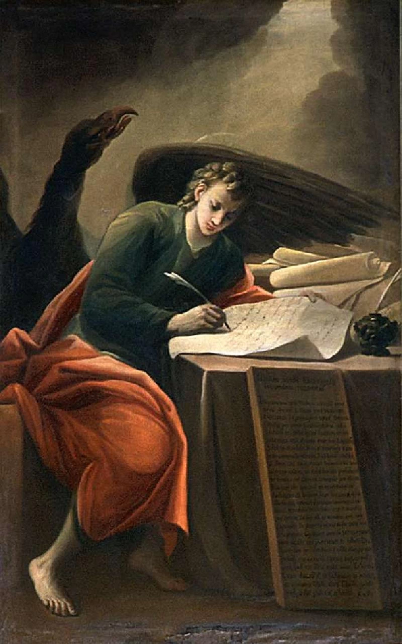 San Giovanni Evangelista scrivente - chiesa di Santo Spirito, Bergamo